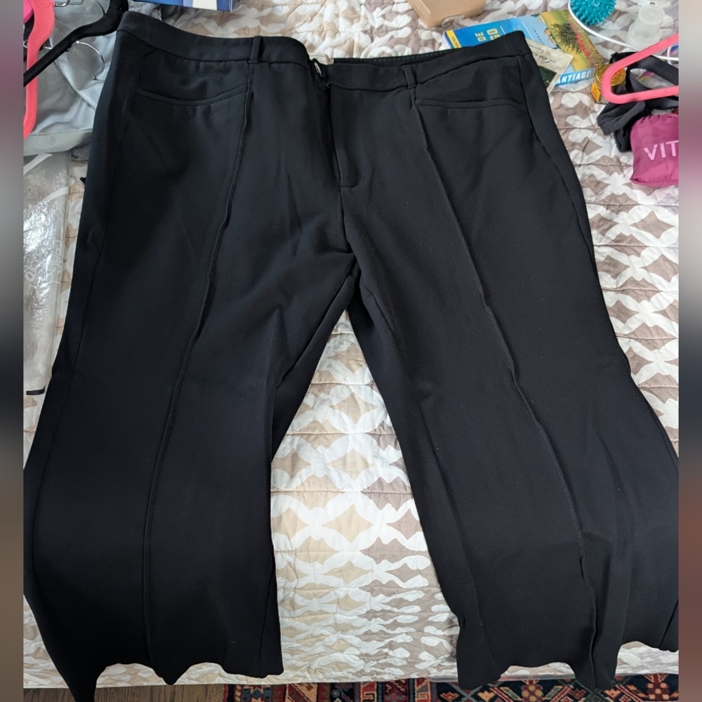 Anthropologie Essential Trouser Black Flare